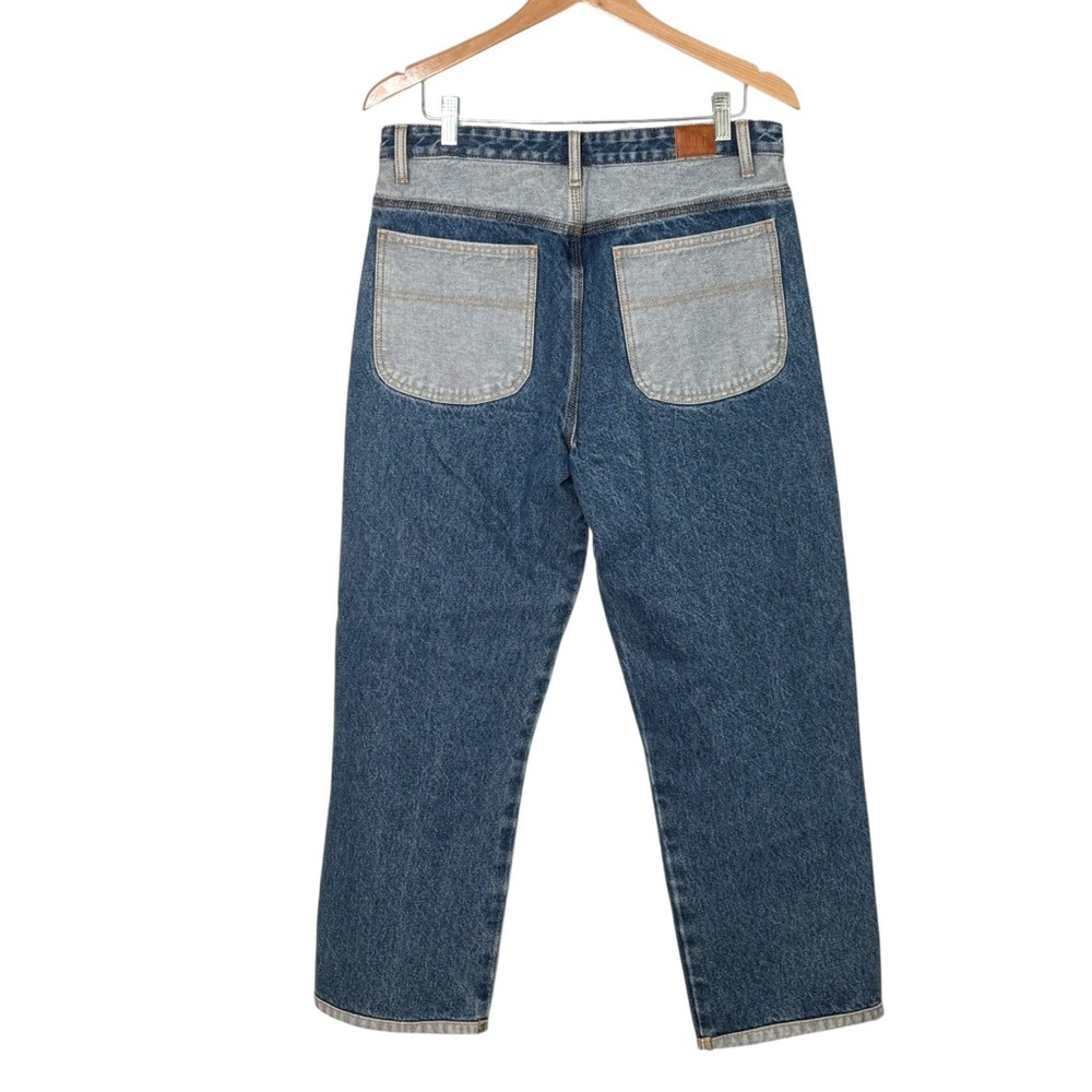 BDG Colorblock Baggy Wide Leg Jeans Mens 32x28 Cotton Hip Hop Skater *Flaw - Picture 7 of 14